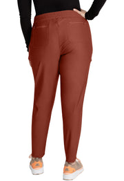 Mid Rise Tapered Leg Drawstring Pant