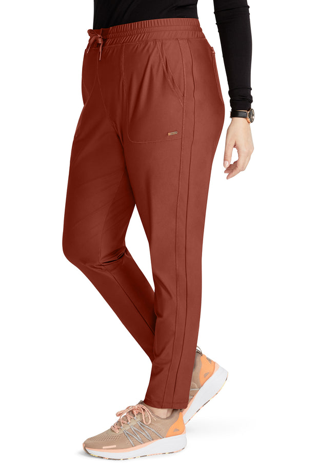 Mid Rise Tapered Leg Drawstring Pant