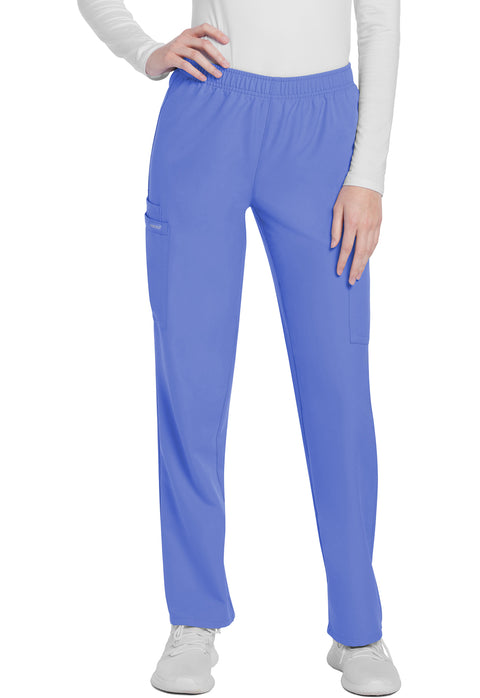 Mid Rise Pull-on Slim Leg Cargo Pant