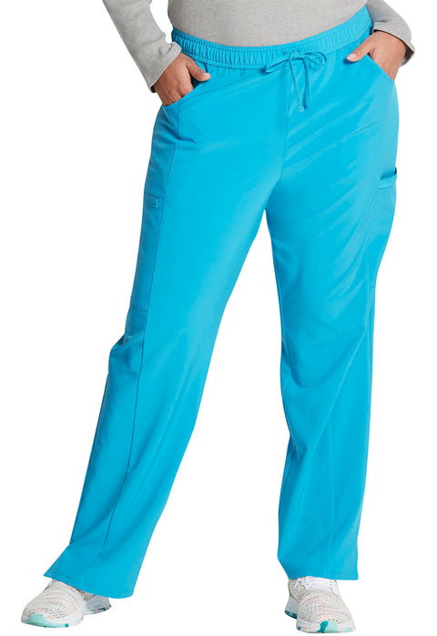 Mid Rise Straight Leg Drawstring Pant