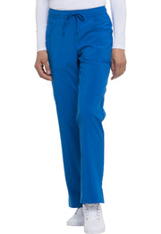 Mid Rise Straight Leg Drawstring Pant