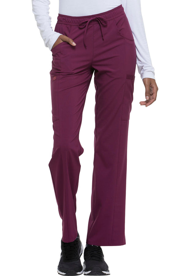 Mid Rise Straight Leg Drawstring Pant