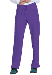 Mid Rise Straight Leg Drawstring Pant