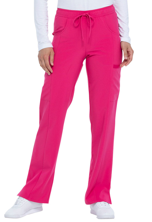 Mid Rise Straight Leg Drawstring Pant