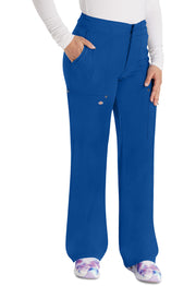 Mid Rise Zip Fly Wide Leg Cargo Pant