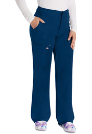 Mid Rise Zip Fly Wide Leg Cargo Pant