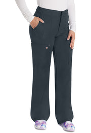 Mid Rise Zip Fly Wide Leg Cargo Pant