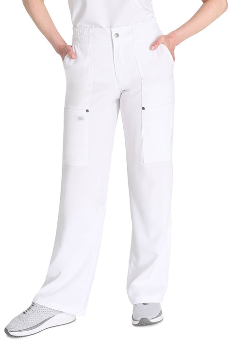 Mid Rise Zip Fly Wide Leg Cargo Pant