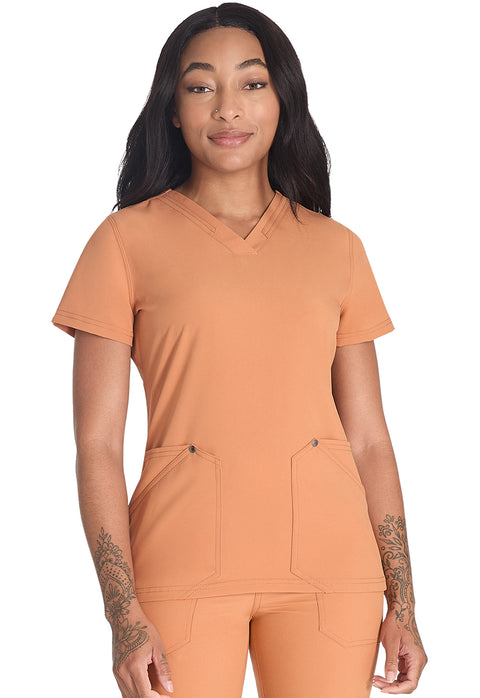 Dickies V-Neck Top in Ginger Glow