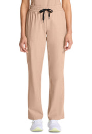 Mid Rise Drawstring Straight Leg