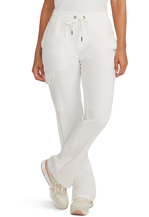 Mid Rise Drawstring Straight Leg