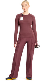 Long Sleeve Performance Underscrub in Plum Velvet