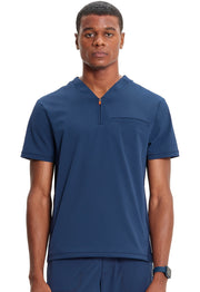 Men's Partial Zip V-Neck Top