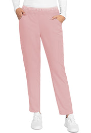 Mid Rise Pull-on Tapered Leg Ankle Pant