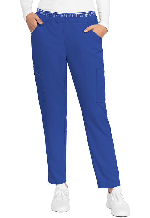 Mid Rise Pull-on Tapered Leg Ankle Pant