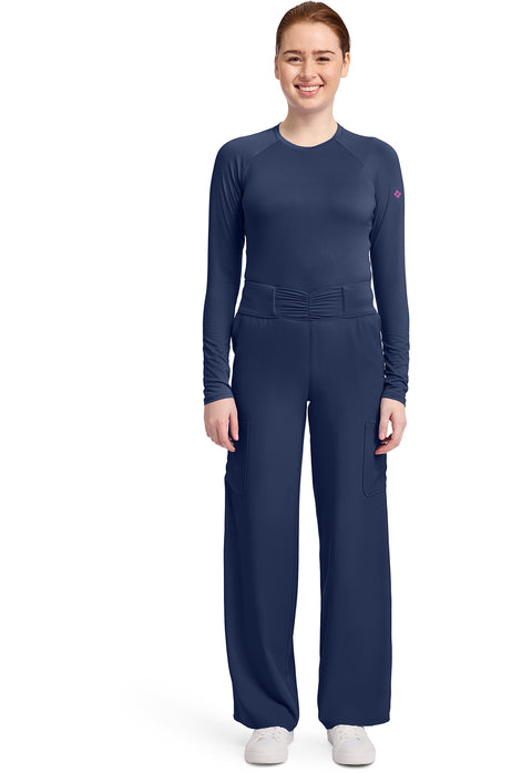 Women's 5-Pocket Ruched Wide Leg Pant