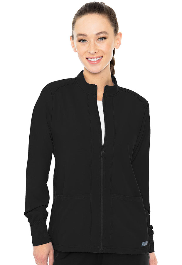 Zip Front Warm-Up With Shoulder Yokes