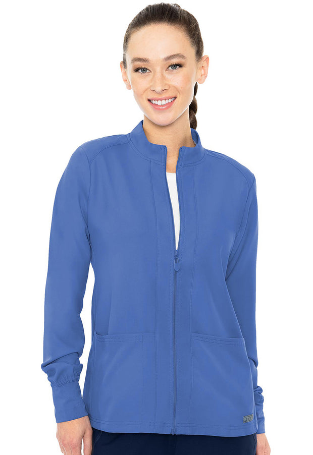 Zip Front Warm-Up With Shoulder Yokes