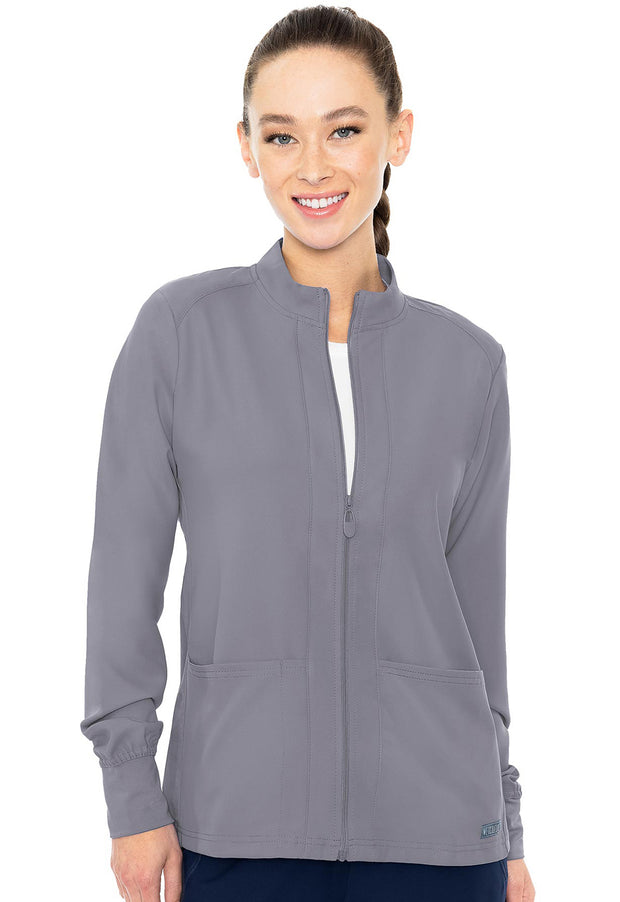 Zip Front Warm-Up With Shoulder Yokes