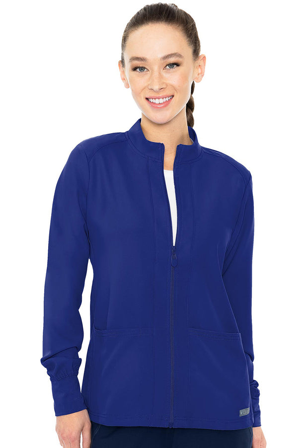 Zip Front Warm-Up With Shoulder Yokes