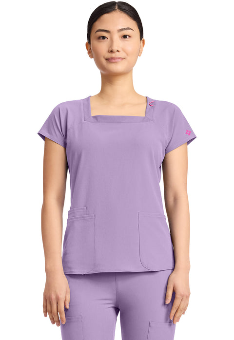 Women's 3-Pocket Square Neck Top