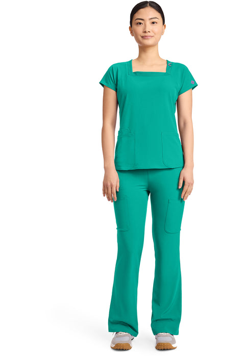 Women's 3-Pocket Square Neck Top