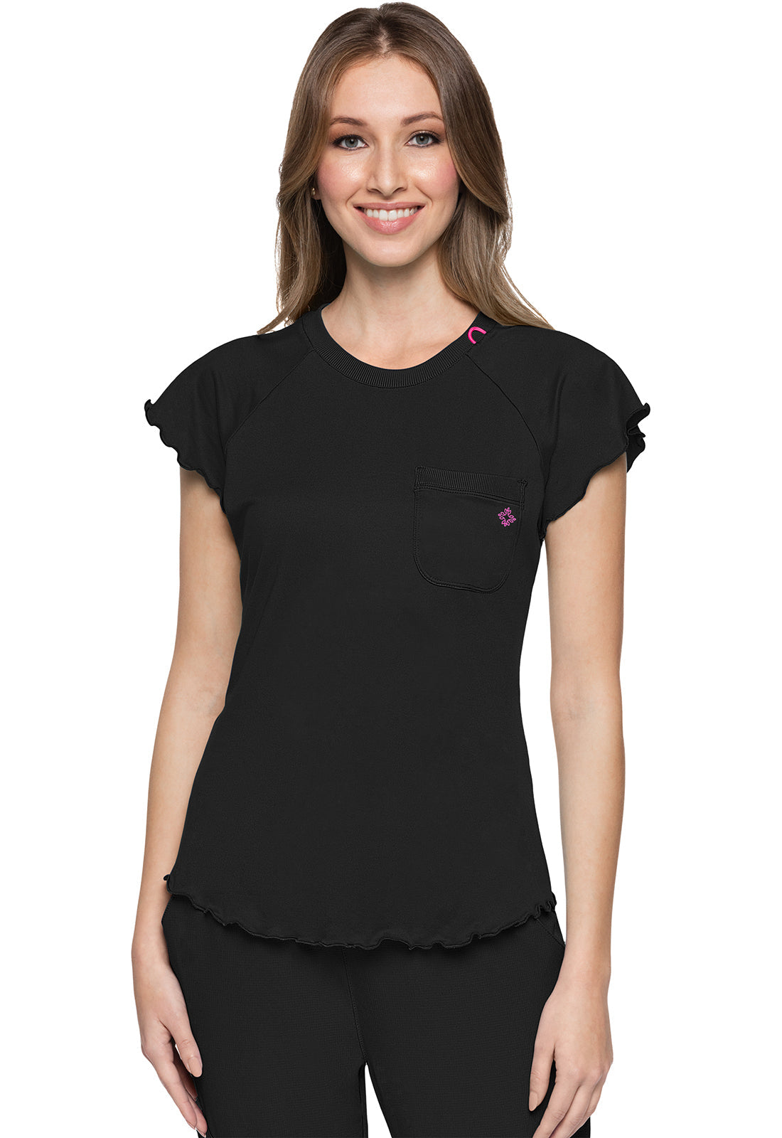 Knit Lettuce-Edged Top