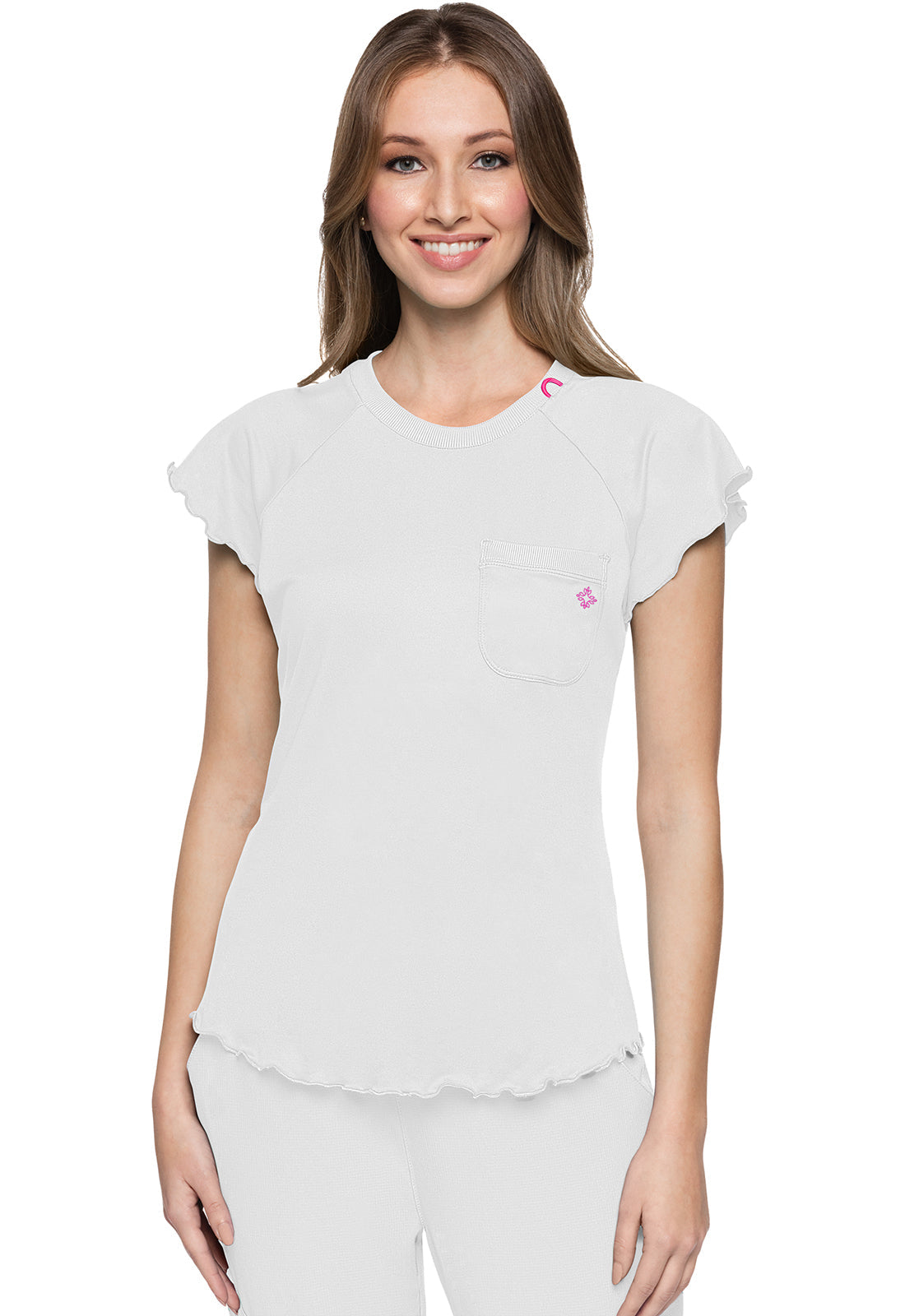 Knit Lettuce-Edged Top