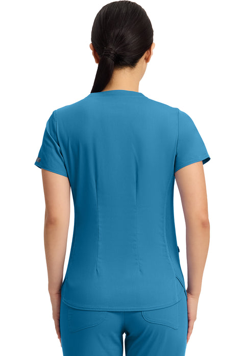 V-Neck Shirttail Top