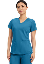 V-Neck Shirttail Top