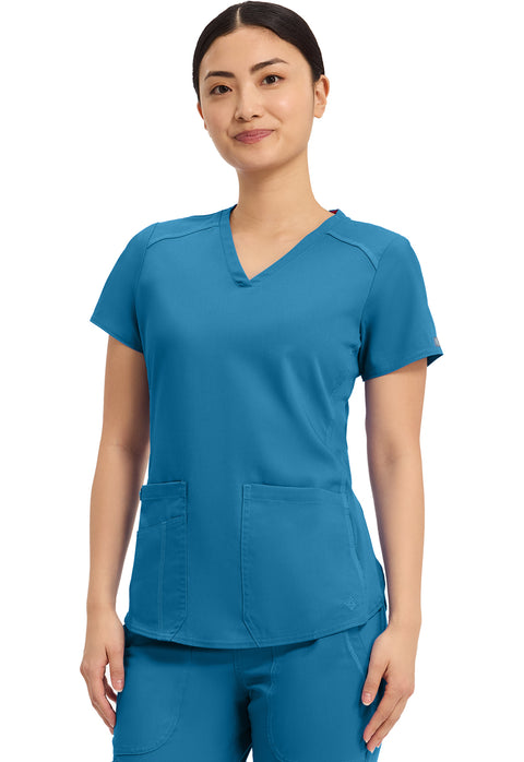 V-Neck Shirttail Top