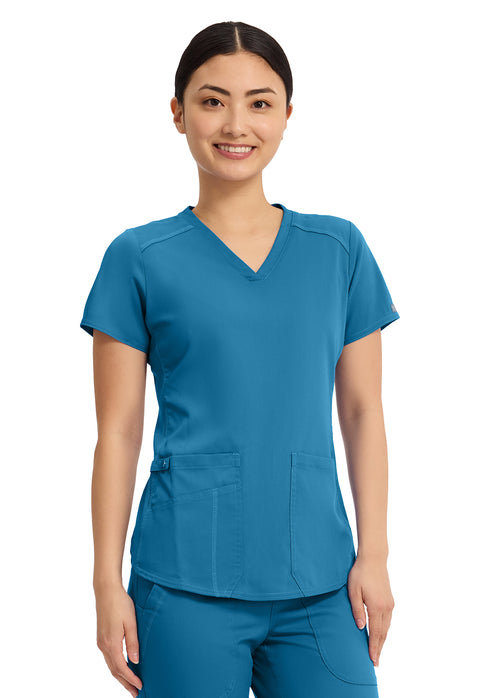 V-Neck Shirttail Top