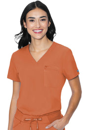 V-Neck Chest Pocket Top