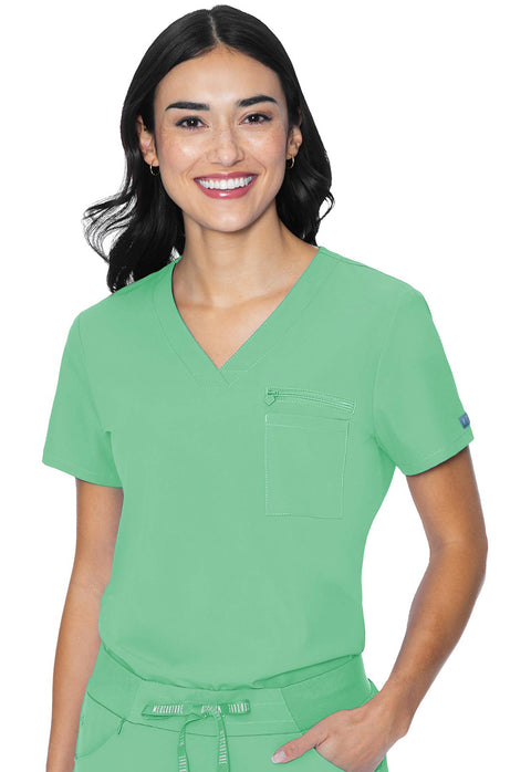 V-Neck Chest Pocket Top