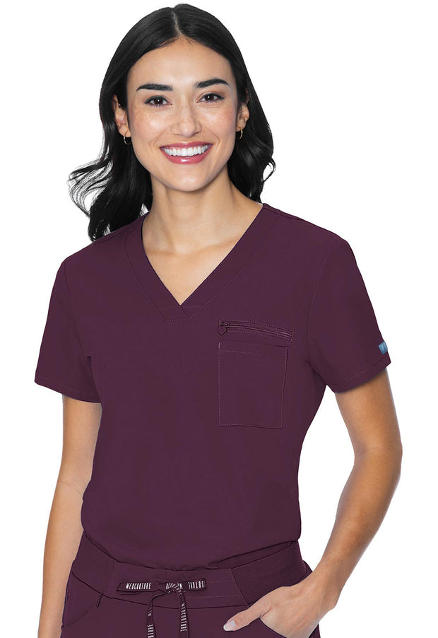 V-Neck Chest Pocket Top