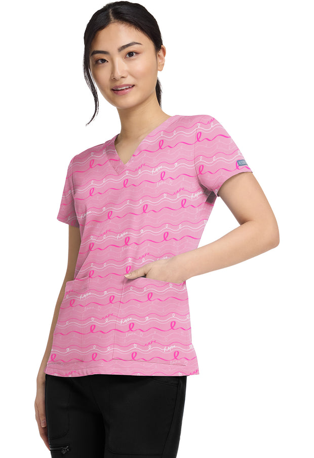 V-Neck Print Top in IN THE LOOP