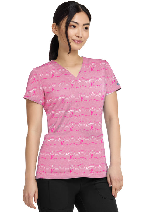 V-Neck Print Top in IN THE LOOP