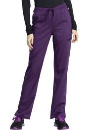 Mid Rise Straight Leg Drawstring Pant