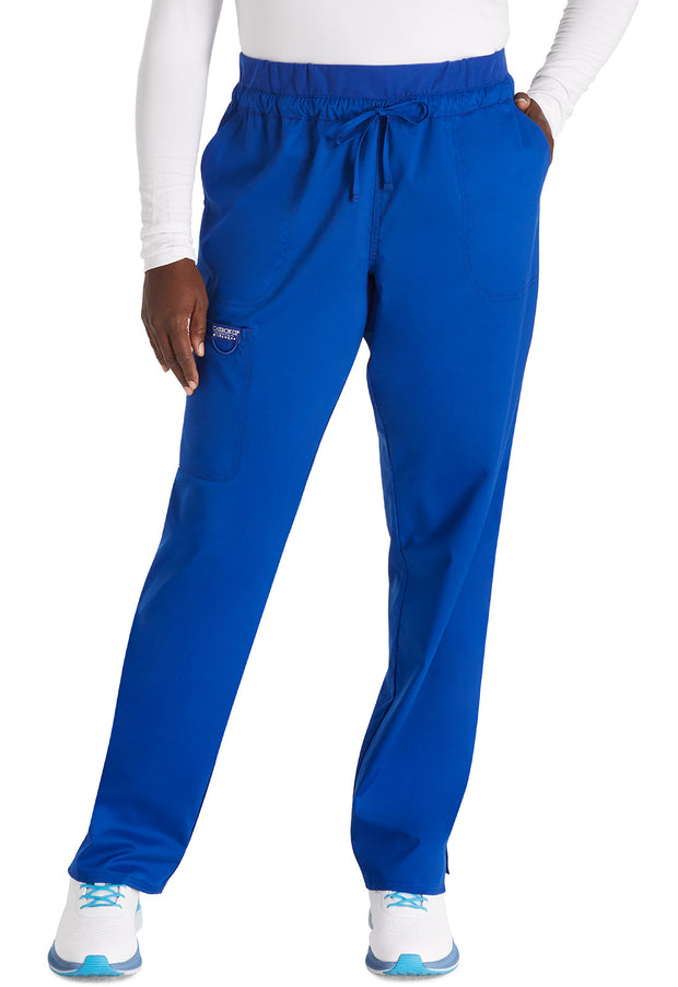 Mid Rise Tapered Leg Drawstring Pant