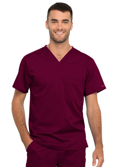 Unisex 1 Pocket Tuckable V-Neck Top