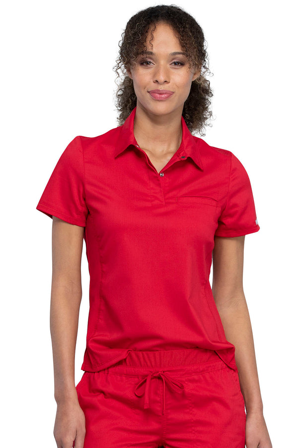 Tuckable Snap Front Polo Shirt